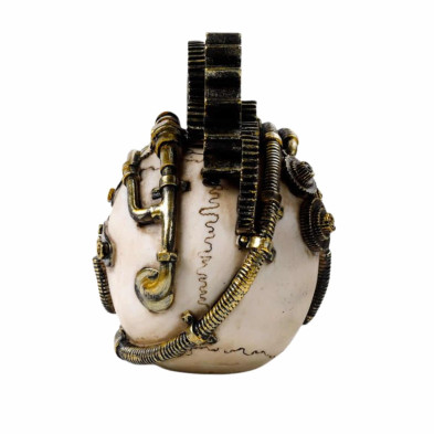 Figura Calavera Steampunk con Engranajes y Muelles 16.5cm