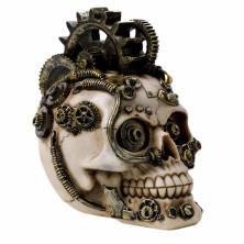 Figura Calavera Steampunk con Engranajes y Muelles 16.5cm
