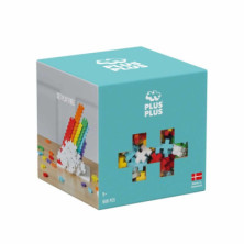 Imagen cubo de piezas arcoiris 600 piezas plus plus
