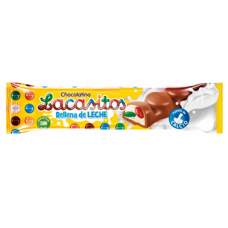 Imagen chocolatina rellena leche lacasitos 21grs 15u