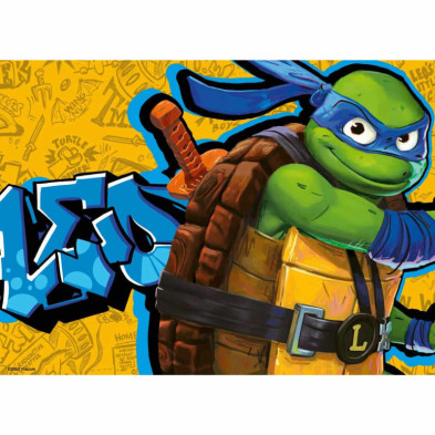 imagen 1 de puzzle tortugas ninja 4x100 piezas ravensburger