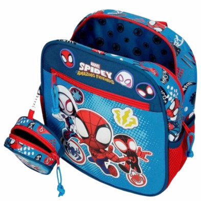 Imagen 3 mochila guardería go spidey 25cm adaptable