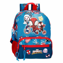 Imagen mochila escolar go spidey 28cm adaptable