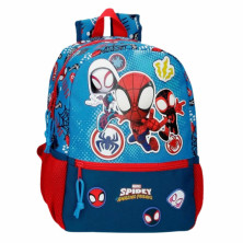Imagen mochila escolar go spidey 32cm adaptable