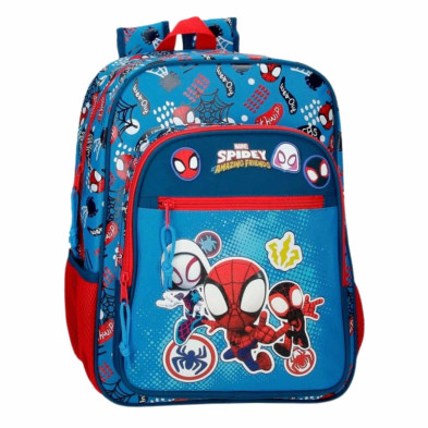 Imagen mochila escolar go spidey 38cm adaptable