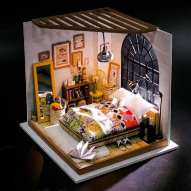 imagen 1 de puzzle de madera alices dreamy bedroom robotime