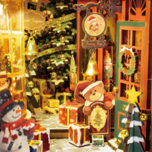 imagen 2 de puzzle de madera christmas street