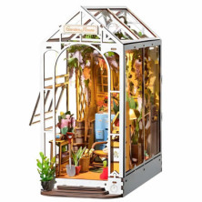 Imagen puzzle de madera flower house