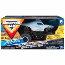 imagen 2 de coche radio control monster jam megalodon 1:24