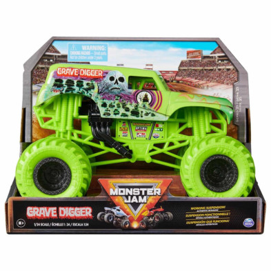 imagen 1 de vehículo monster jam gravdigger 1:24
