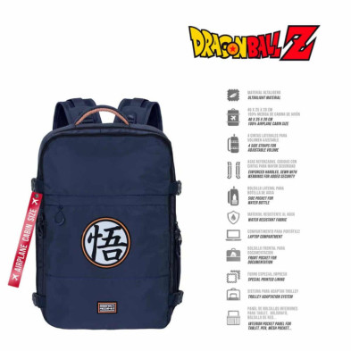 imagen 1 de mochila dragon ball mercury azul 40cm