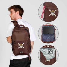 imagen 3 de mochila one piece mercury marrón 40cm