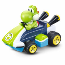 Imagen coche radiocontrol yoshi mario kart mini rc 1:50