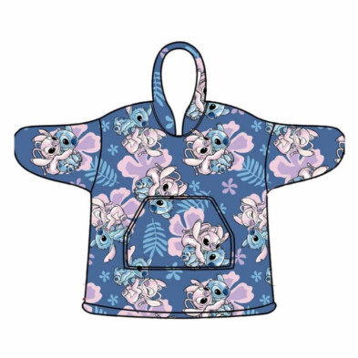 Imagen poncho coral niña stitch