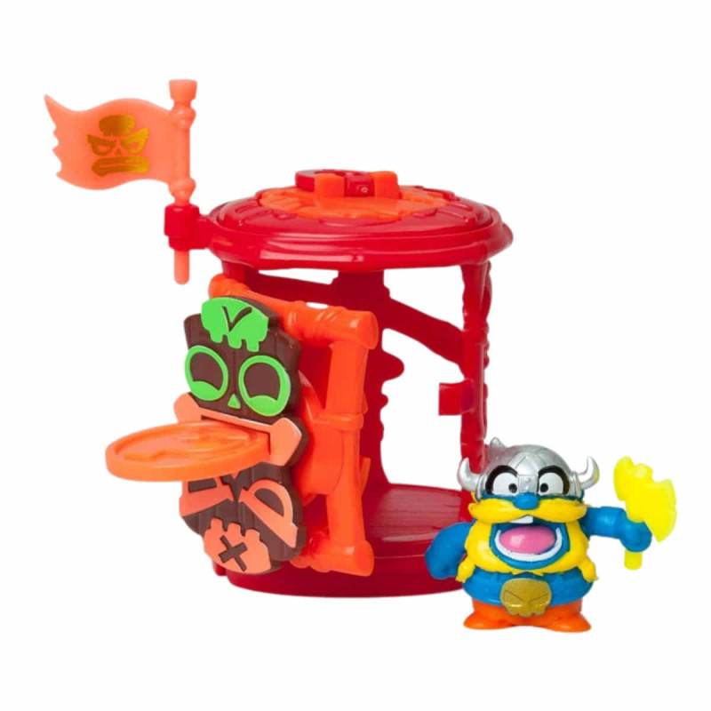 Piratix Adventure World – Cage Jungle Surprise – Figurine Piratix, Accessoire, Drapeau Et Trésor – 6 Modèles
