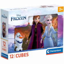 PUZLE DE CUBOS FROZEN 12 PIEZAS CLEMENTONI: DIVERSIÓN Y APRENDIZAJE