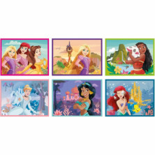 imagen 1 de puzle cubos princesa 6 piezas clementoni