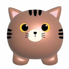 Imagen hucha gato tabby