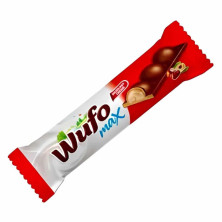 Imagen chocolatina wufo max rellena de avellana 24u 35grs