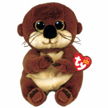 Imagen peluche beanie bellies mitch otter 15cm ty