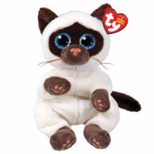 PELUCHE BEANIE BELLIES MISO SIAMESE CAT 15CM TY