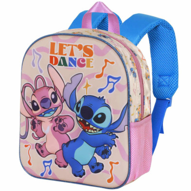 imagen 1 de mochila 3d lilo & stitch lets dance 31cm