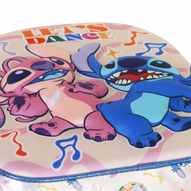imagen 3 de mochila 3d lilo & stitch lets dance 31cm