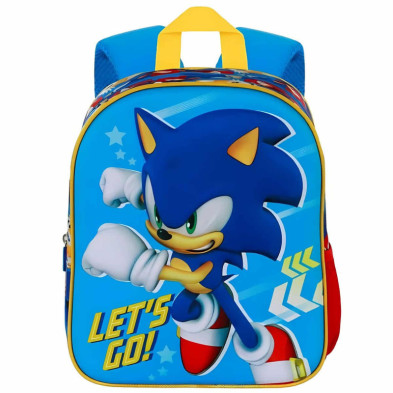 Imagen mochila 3d sonic lets go 31cm