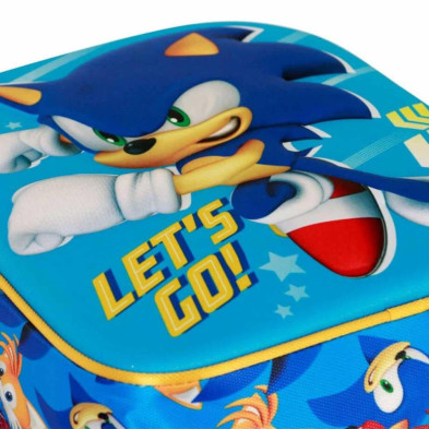 imagen 3 de mochila 3d sonic lets go 31cm