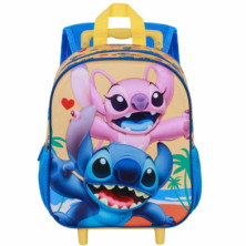 MOCHILA CON CARRO LILO & STITCH 3D 34CM OCEAN – DIVERSIÓN Y COMODIDAD PARA LOS PEQUEÑOS