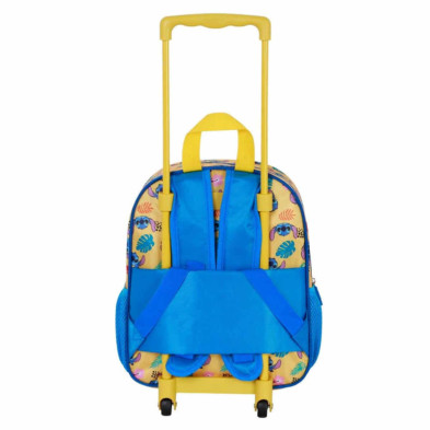 imagen 3 de mochila con carro lilo & stitch 3d 34cm ocean