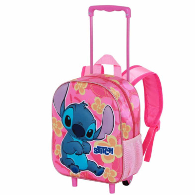 imagen 1 de mochila con carro lilo & stitch 3d 34cm cute