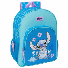 MOCHILA STITCH HAWAII ADAPTABLE A CARRO 42CM – DISEÑO COMODO Y ESPACIOSO PARA EL DIA A DIA