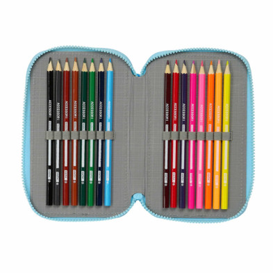 imagen 4 de plumier triple bluey 36 piezas