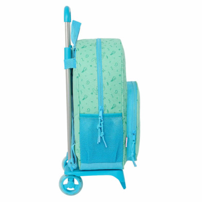 imagen 2 de mochila stitch aloha 42cm con carro