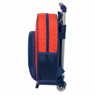 imagen 2 de mochila super mario 34cm con carro