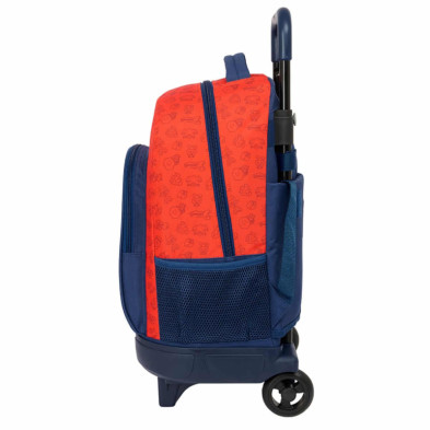 imagen 2 de mochila super mario trick 45cm con carro