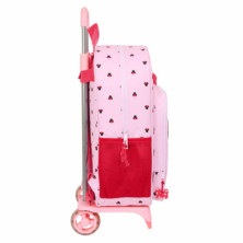 imagen 2 de mochila minnie mouse naive 42cm con carro