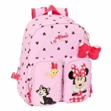 Imagen mochila minnie mouse naive 34cm adaptable a carro