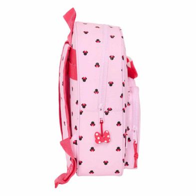 imagen 2 de mochila minnie mouse naive 34cm adaptable a carro
