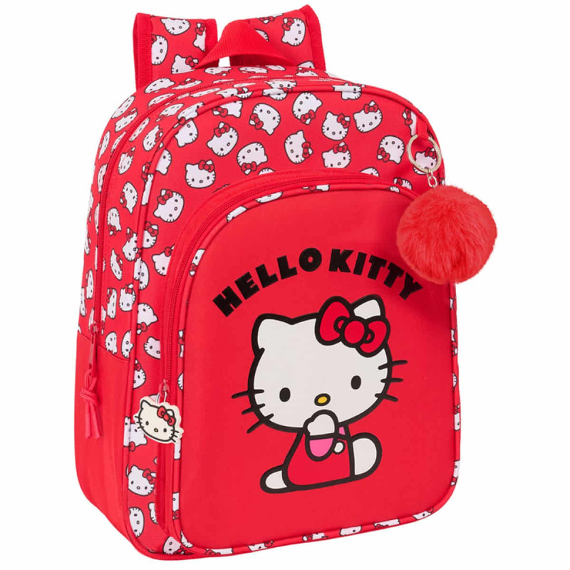 Safta 37 Accessori Astuccio Hello Kitty Iconic Con 37 Accessori - Portapenne Scuola Per Bambini 5-14 Anni In Poliestere Riciclato Astuccio Poliestere Riciclato