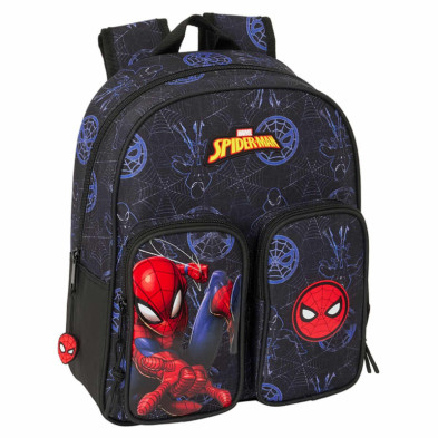 Imagen mochila spiderman attack 33cm adaptable a carro