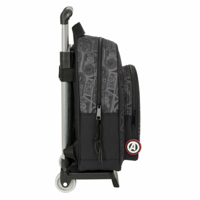 imagen 2 de mochila avengers vendetta 33cm con carro