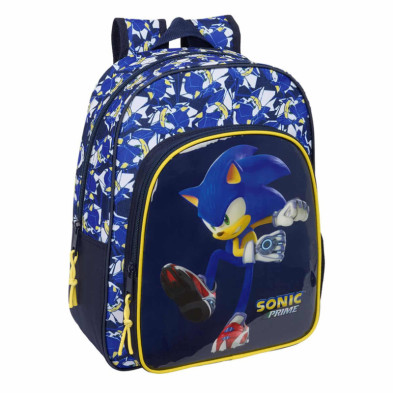 Imagen mochila sonic city 34cm adaptable a carro
