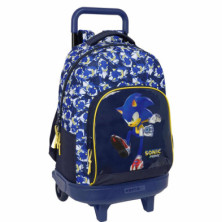 Imagen mochila sonic city 45cm con carro