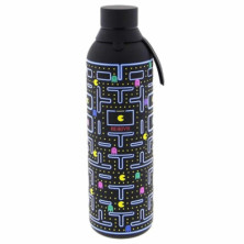 Imagen botella térmica black gamer packman 710ml