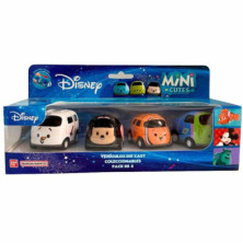 Imagen mini cute cars disney pack 4 unidades