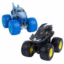 Imagen set megalodon vs batman vehículos monster jam