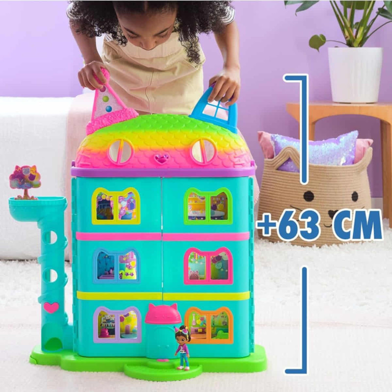 Casa de muñecas Gabbys Dollhouse festiva con sonidos y 63 cm - hipergol.com
