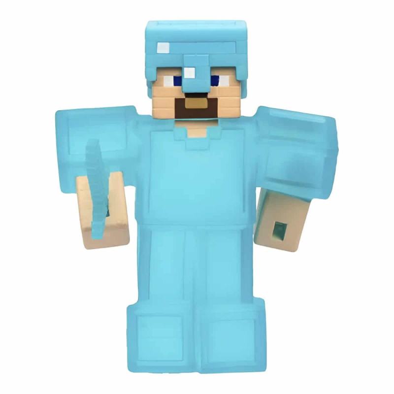 Figura Elástica Goo Jit Zu De Minecraft Creeper - 11 Cm, Textura Elástica, Estirable 3x Su Tamaño